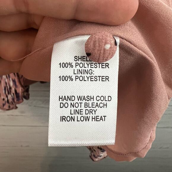 Lulu’s Pink Leopard Print Fit and Flare Crinkle Mini Dress Size M - Picture 12 of 13